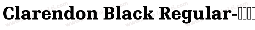 Clarendon Black Regular字体转换